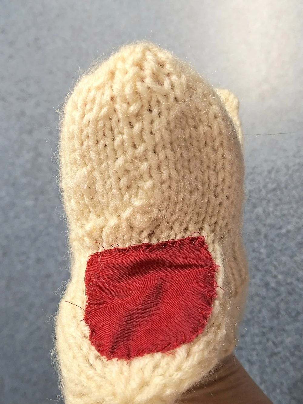 Handmade Children's Knitted Hand Puppet Bunny Rabbit Mittens, Size 4-6 Years? 🐇